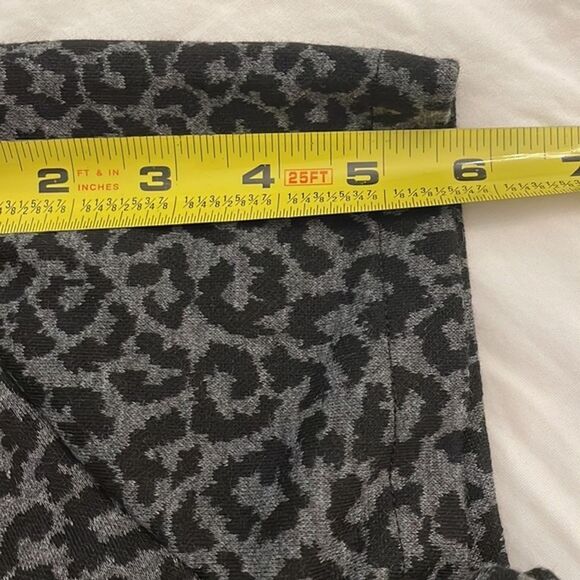 Loft Black Grey Animal Print Dress Womens Maternity Size 4 NEW Career - Picture 8 of 11